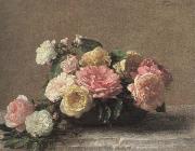 Henri Fantin-Latour roses in a dish France oil painting artist
